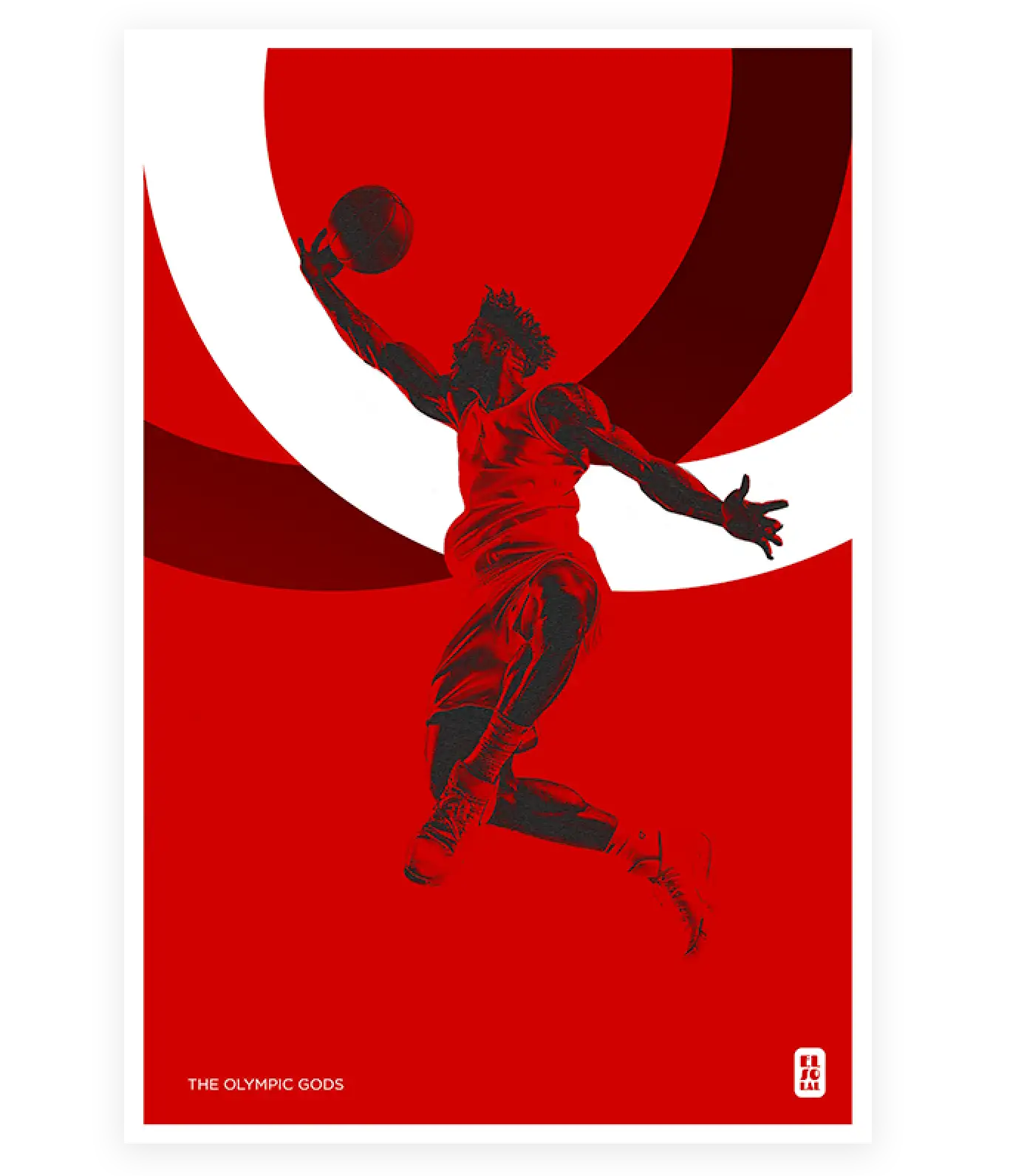 The Olympic Gods - The Basketball - Monochrome