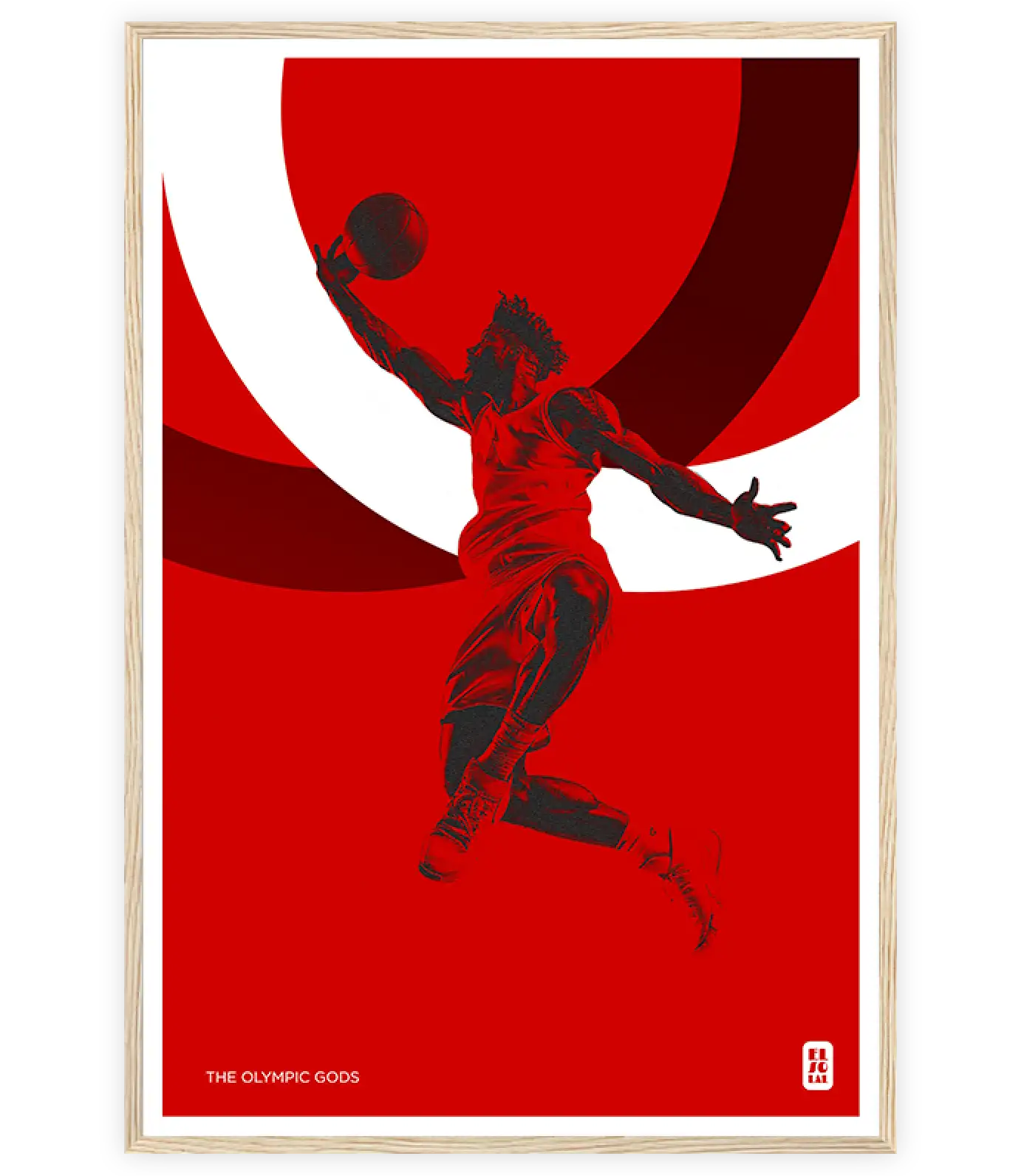 The Olympic Gods - The Basketball - Monochrome